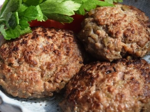 焼きナスいりミニハンバーグ